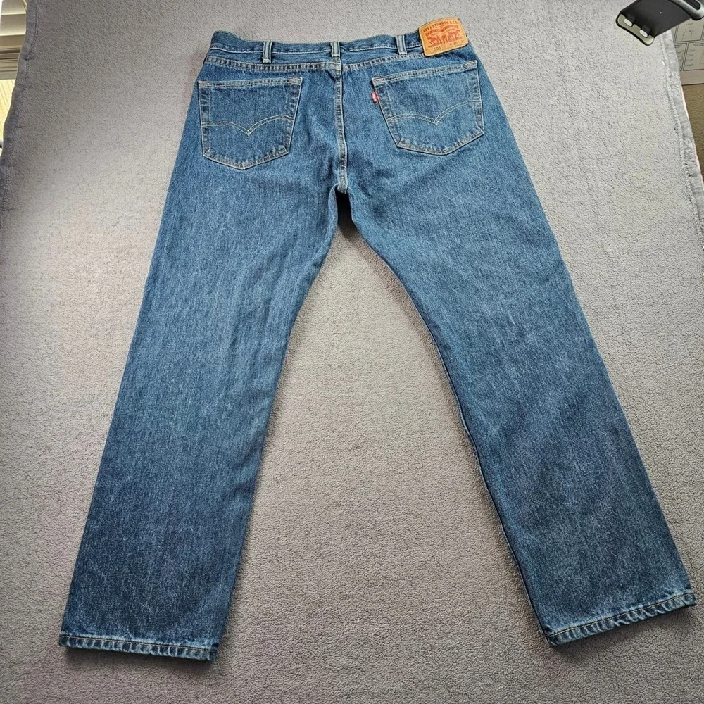 Levi's 505 Jeans‎ Men's 38x30 Blue Denim 5-Pockets Casual Mid-Rise Straight Leg